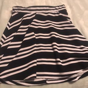 Black and white skirt